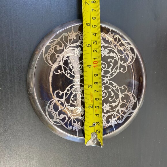 Vintage Gibsons England plate, Charger Plate Tray, Flowers and Ornaments, Round - Picture 5 of 10